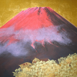 「富士の麓に徳の花」